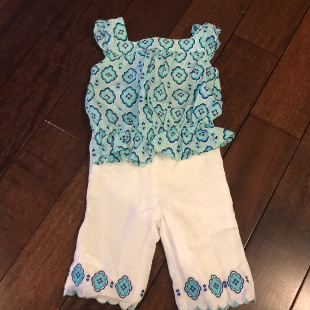 3-6 month Janie and Jack Capri outfit